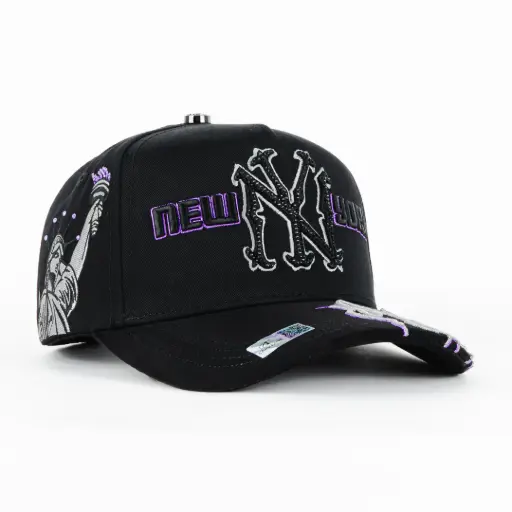 [GORCAP95957] NY FLAMES PURPLE BLK
