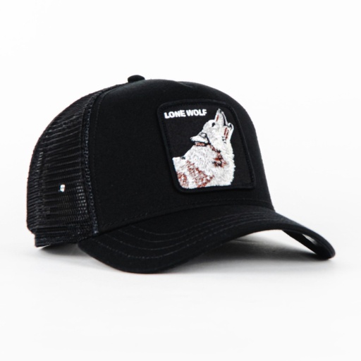 [090625498290] Gorra Goorin Bros LONE WOLF BLK | Snapback Visera Curva