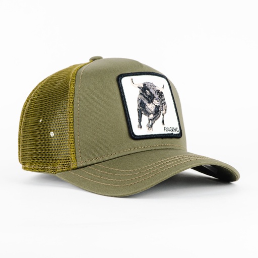 [090625457280] Gorra Goorin Bros THE BULL RAGING OLIVE | Snapback Visera Curva
