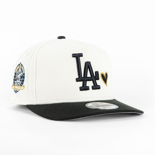 [554476652456] Gorra New Era A-Frame DODGERS 60TH NATU/BLK 950F | Snapback Visera Semicurva