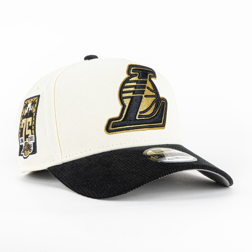 [670492320209] Gorra New Era A-Frame LAKERS 75TH NATU/BLK 940AF | Snapback Visera Semicurva