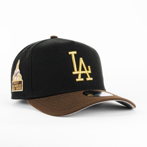 [493555231943] Gorra New Era A-Frame DODGERS WS BLK/BROW 940AF | Snapback Visera Semicurva