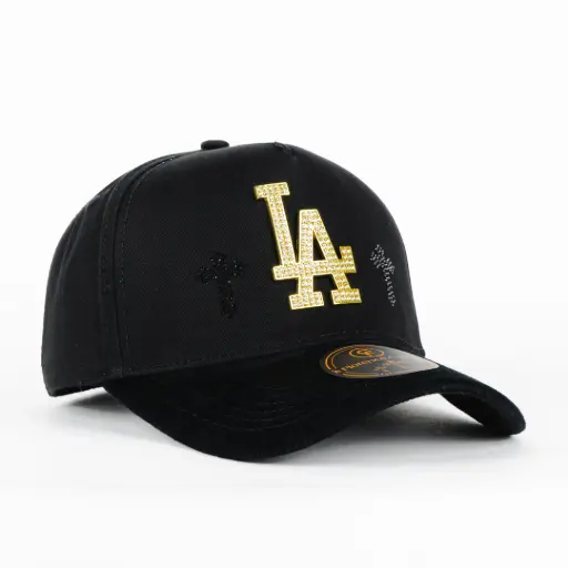 [FC10067] Gorra Florence caps LA BLK GOLD | Snapback Visera Curva