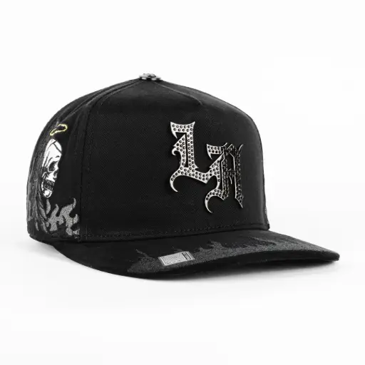 [BBIG42] Gorra Bigg Boss LA  ANGEL Y DEMONIO BLK | Snapback Visera Semicurva