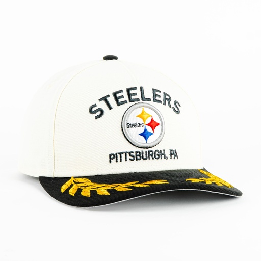 [198582499487] Gorra New Era STEELERS DRAFT NATU/BLK 940F | Snapback Visera Semicurva