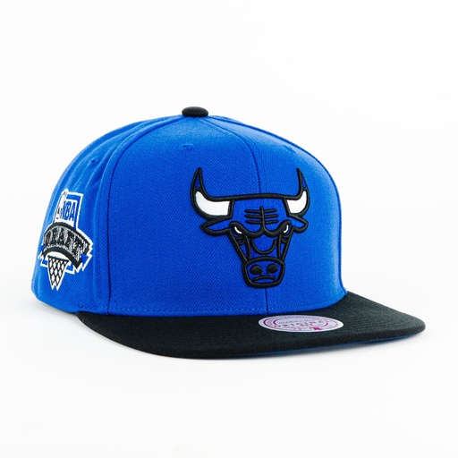 [197932041642] Gorra Mitchell&Ness BULLS CORE I BLUE/BLACK | Snapback Visera Plana