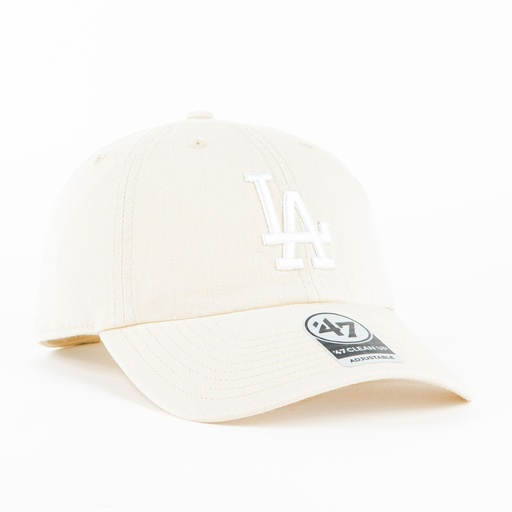 [198742961519] Gorra 47 Brand DODGERS CLEAN UP BONE/WHT | Snapback Visera Curva