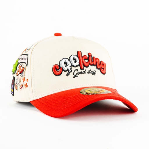 [mrk10183] COOKING BEIGE/ROJO GAMUZA