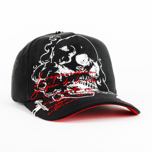 [637902487822] SMOKE SKULL CURVA BLACK