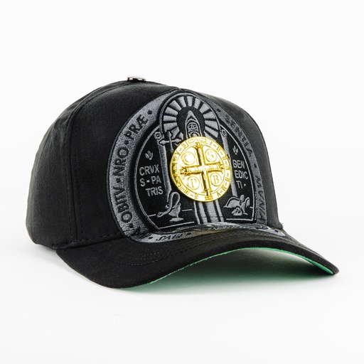 [637902552506] Gorra 5.7 SAINT BENEDICT CURVA BLACK | Snapback Visera Curva
