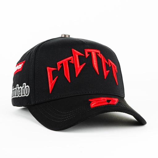 [GORBAR30766] Gorra Barbas Hats CT 27 CT BLACK | Snapback Visera Curva