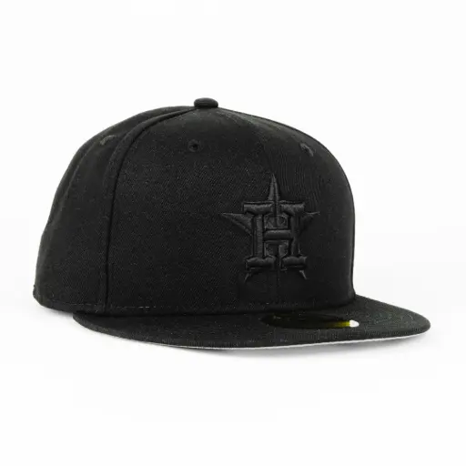 Gorra New Era ASTROS BASIC ALL BLACK | CERRADA Visera Plana