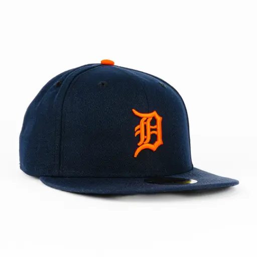 Gorra New Era TIGERS BASIC NAVY/ORG | CERRADA Visera Plana