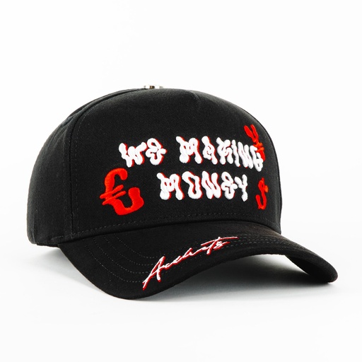 [ace07] Gorra Ace Hats MAKING MONEY BLACK | Snapback Visera Semicurva