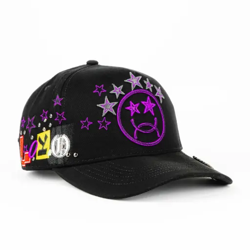 [003418] Gorra JC Hats NETON VEGA LOCO BLK | Snapback Visera Semicurva