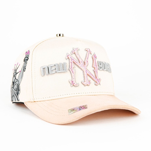 [GORCAP94785] Gorra Caps Fans NY PINK | Snapback Visera Semicurva