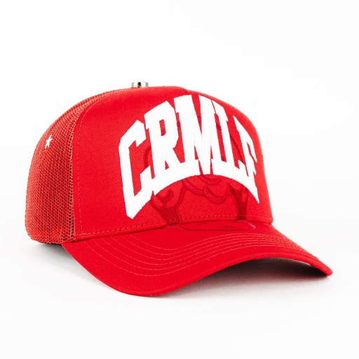 [CRIM07] Gorra Crime Life ICON STARS MESH RED | Snapback Visera Curva