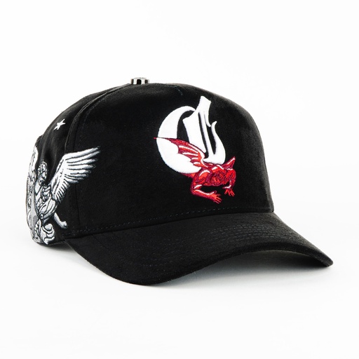 [CRIM09] Gorra Crime Life LIFE HEAVEN OR HELL BLACK | Snapback Visera Curva