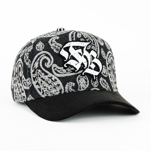 [FUC03] Gorra Fucken Bastard FB BANDANA BLK/WHT | Snapback Visera Curva