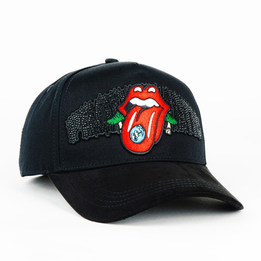 [PAD10041] Gorra Problematic&Dangerous RED TONGUE PDC BLACK | Snapback Visera Curva