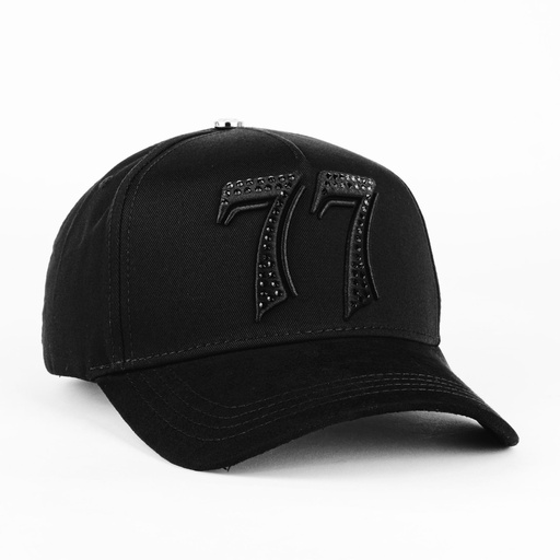 [GORBAR70513] Gorra Barbas Hats 77 BLACK | Snapback Visera Semicurva