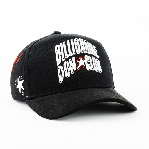 [DON13] Gorra Don Hats BILLIONAIRE DON CLUB BLACK | Snapback Visera Semicurva