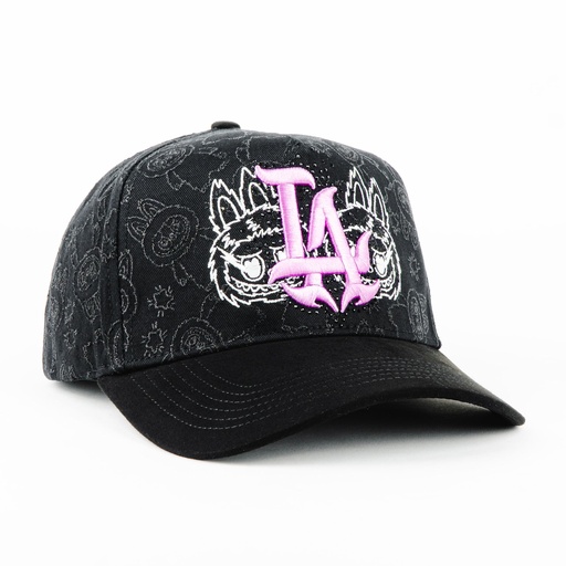 [HIDDEN07] Gorra Hidden Hats LA BUBU BLACK | Snapback Visera Curva