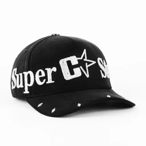[CO10287] Gorra Cash Only SUPER STAR BLK | Snapback Visera Semicurva