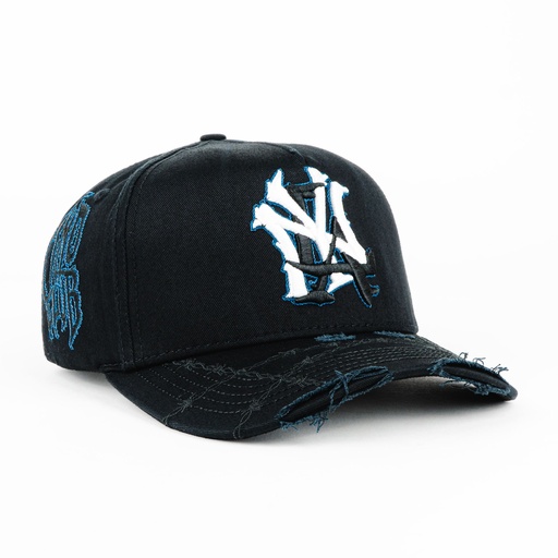 [GORGAL39491] Gorra Gallo Fino NY X LA BLACK | Snapback Visera Semicurva