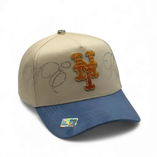[GORCAP92120] NY METS BEIGE/BLUE